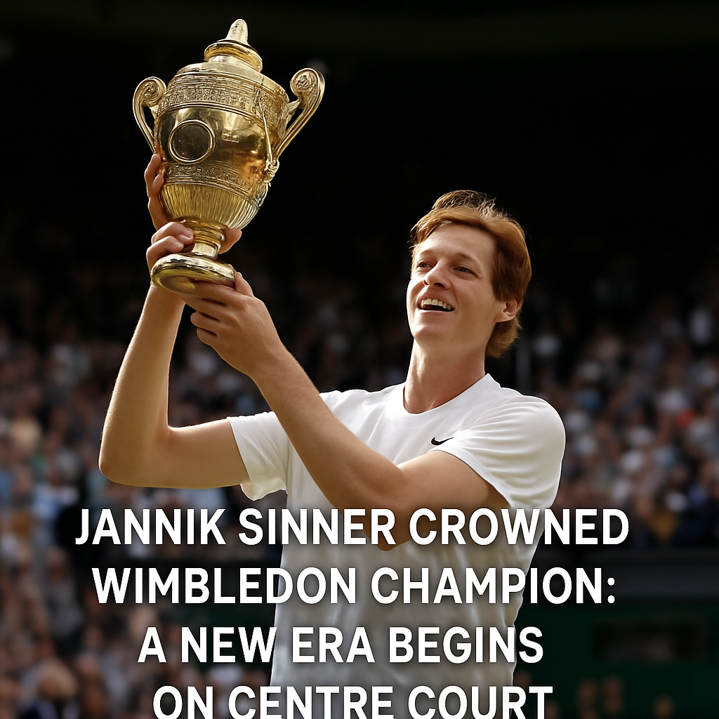 “Jannik Sinner Crowned Wimbledon Champion: A New Era Begins on Centre Court”
